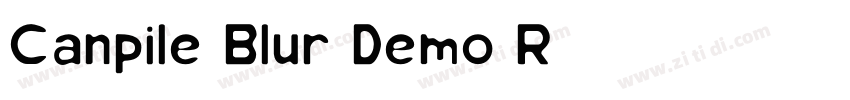 Canpile Blur Demo R字体转换